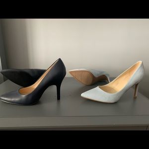 Dark and light blue Nine West Heels